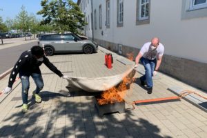 Brandschutzhelferschulung, Brandschutz, AD Crew, Regensburg, Praxis