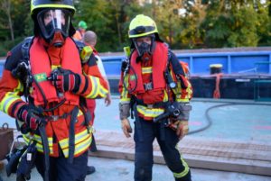Notfallübung I Wasserbaustelle I Arbeitssicherheit I Arbeitsschutz